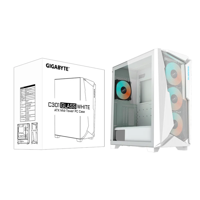 GIGABYTE C301G White Gaming Casing