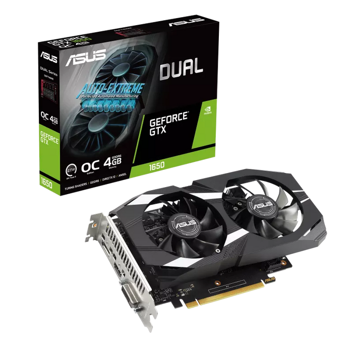 ASUS Dual GeForce GTX 1650 V2 OC Edition 4GB GDDR6