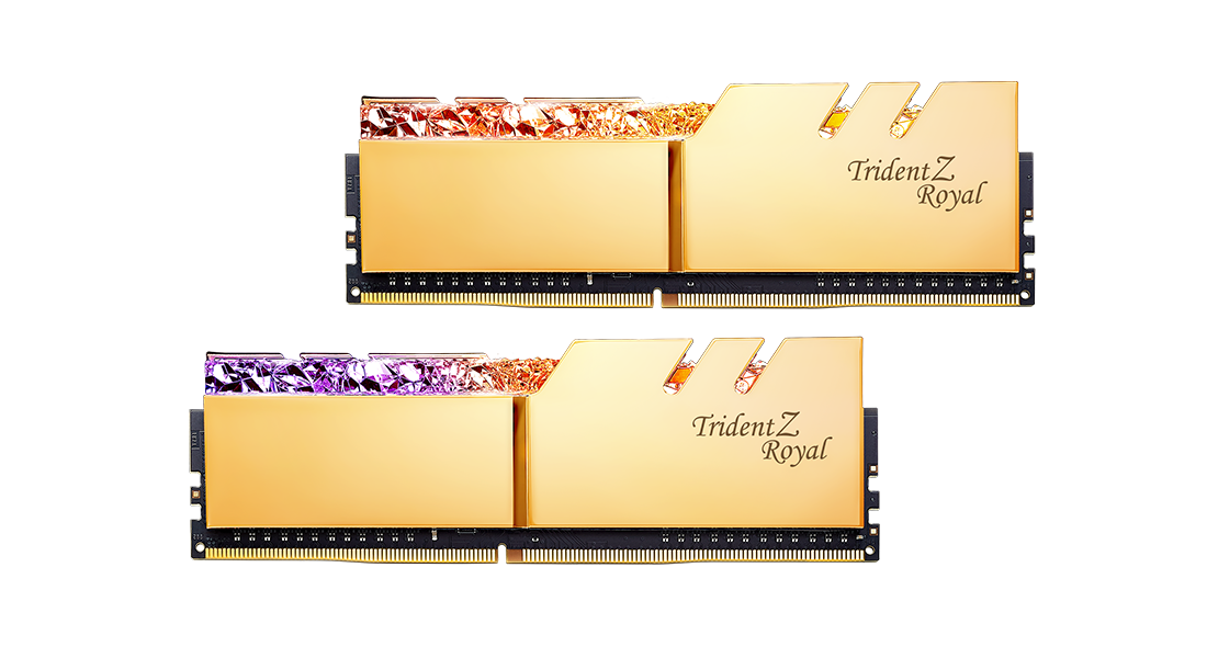 G.SKILL Trident Z Royal Gold 16GB (8GBx2) RGB DDR4 3600MHz