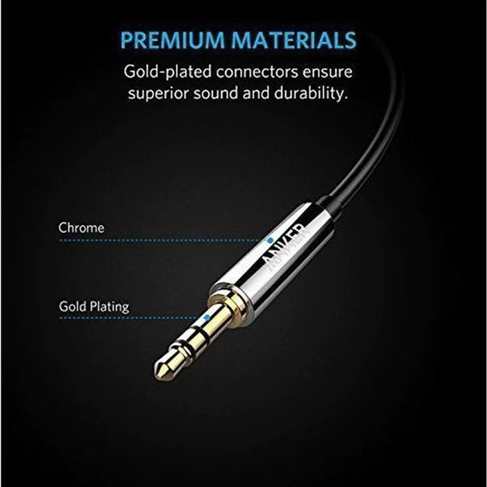 Anker 3.5 Mm Male To Male Audio Cable (Black)