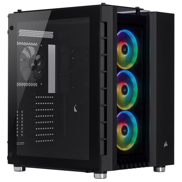 Crystal Series 680X RGB ATX High Airflow Tempered Glass Smart Case — Black