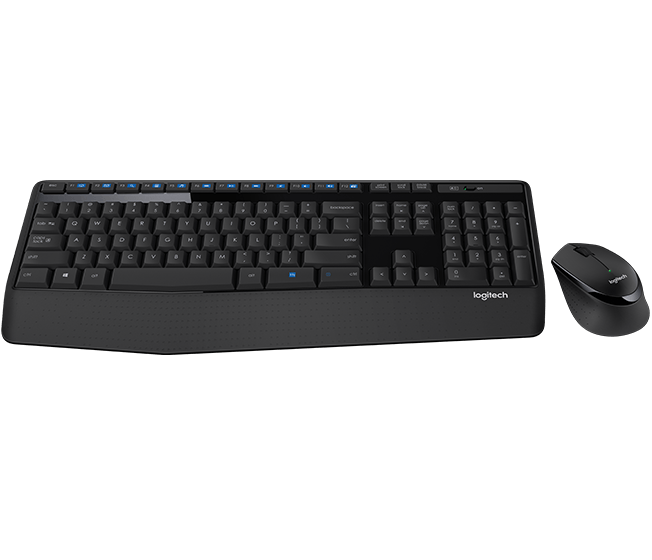 Logitech MK345 Wireless Keyboard & Mouse Combo (Black)