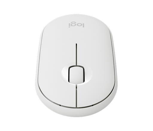 Logitech M350 Pebble Wireless & Bluetooth Mouse (White)