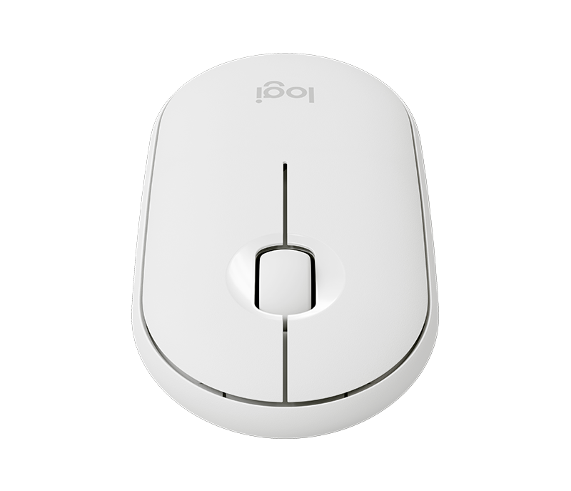 Logitech M350 Pebble Wireless & Bluetooth Mouse (White) - PC Fanatics