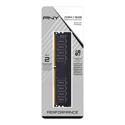PNY PERFORMANCE DDR4 16GB 3200MHz Desktop Memory (Single)