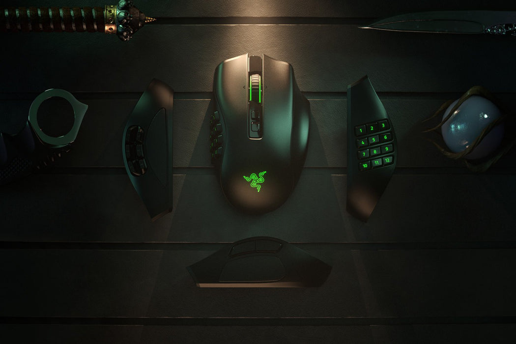 Razer Naga Pro with Swappable Side Plates Modular Wireless Gaming Mouse