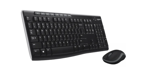Logitech MK270R Wireless Keyboard and Mouse Combo (Black)